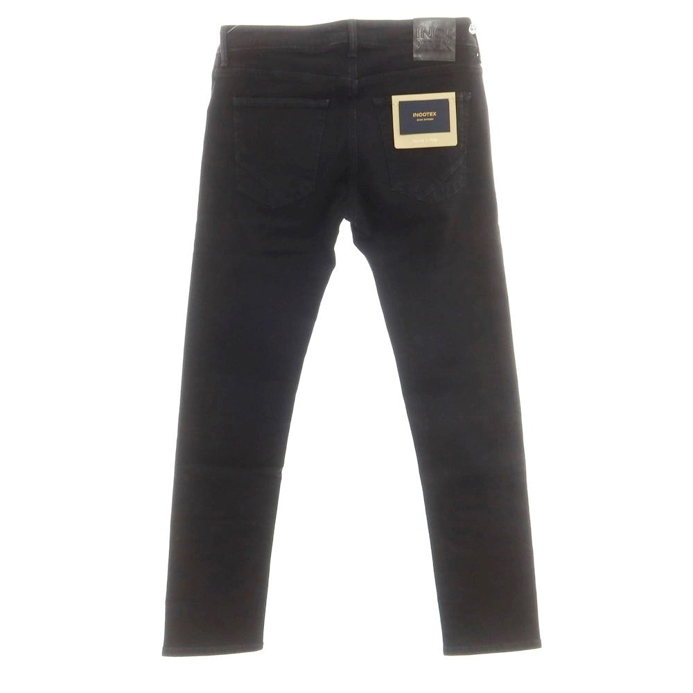 [New] INCOTEX BLUE DIVISION Slim Stretch Denim Jeans Black [30] [Condition Rank N] [Men&