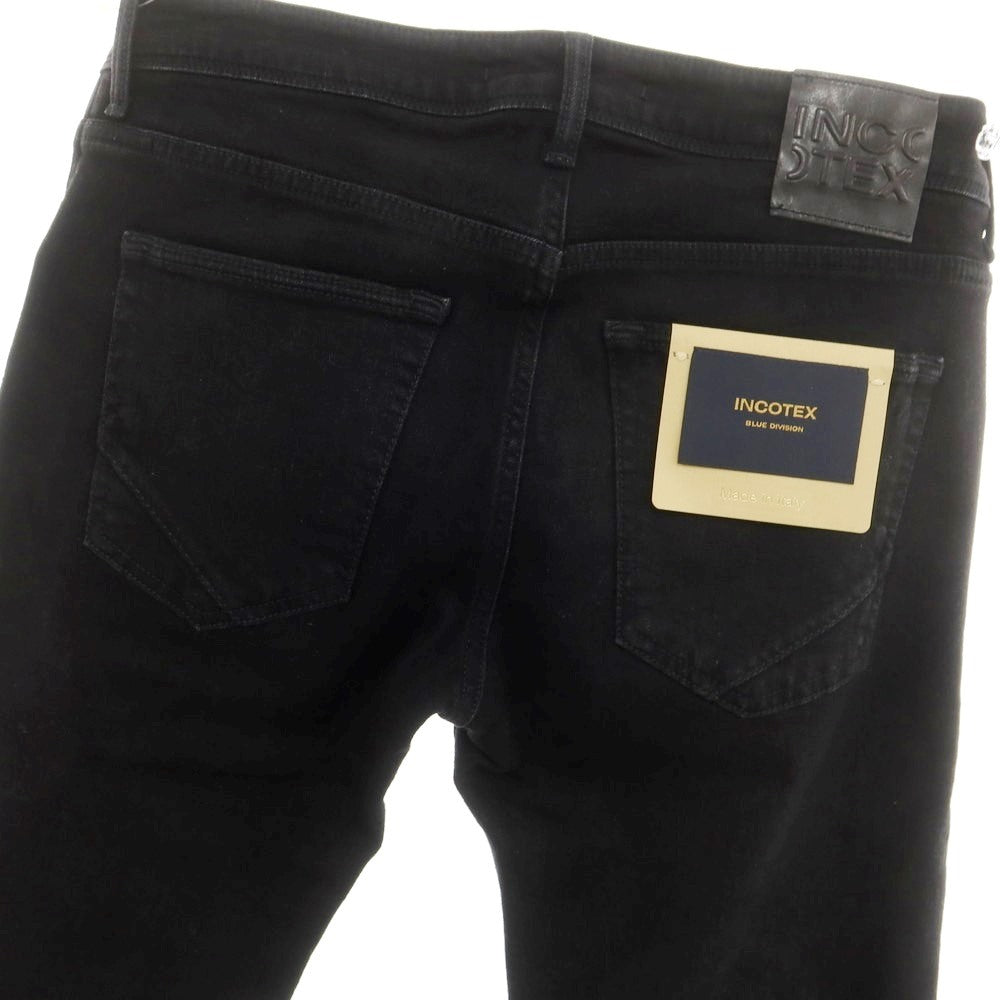 [New] INCOTEX BLUE DIVISION Slim Stretch Denim Jeans Black [30] [Condition Rank N] [Men&
