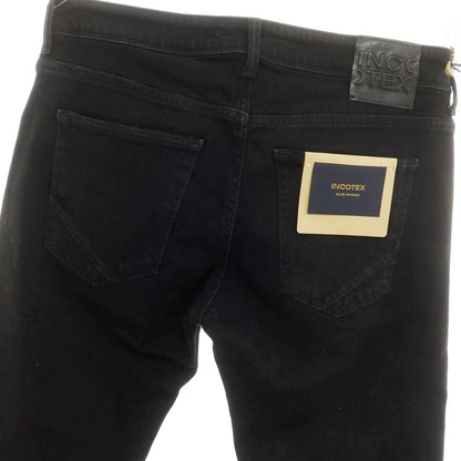 [New] INCOTEX BLUE DIVISION Slim Stretch Denim Jeans Black [32] [Condition Rank N] [Men&