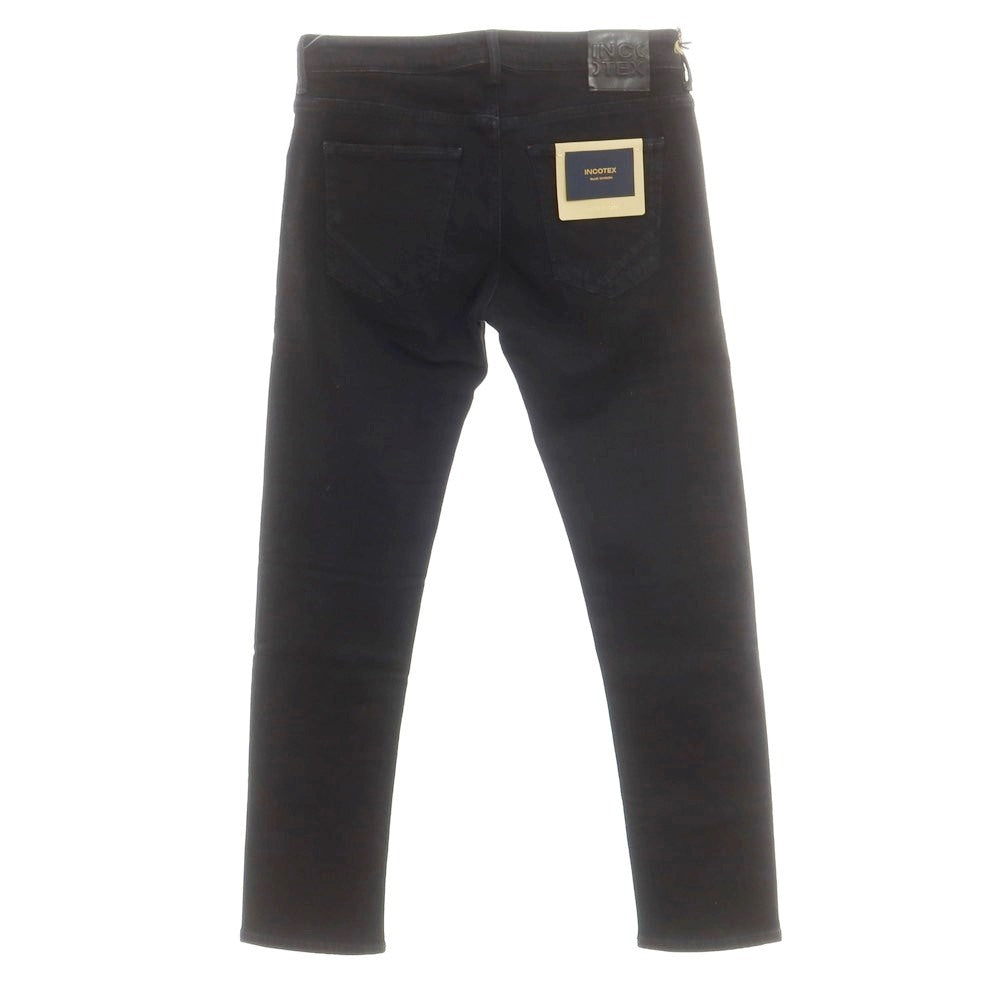 [New] INCOTEX BLUE DIVISION Slim Stretch Denim Jeans Black [33] [Condition Rank N] [Men&