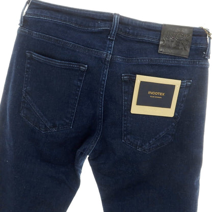 [New] INCOTEX BLUE DIVISION Slim Denim Pants Navy [33] [Condition Rank N] [Men&
