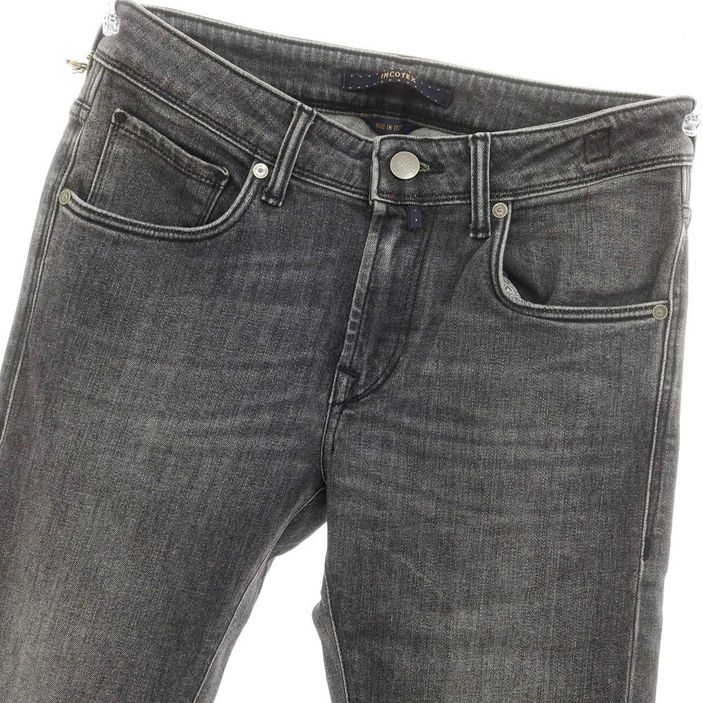 [New] INCOTEX BLUE DIVISION Slim Denim Pants Black (Gray) [30] [Condition Rank N] [Men&