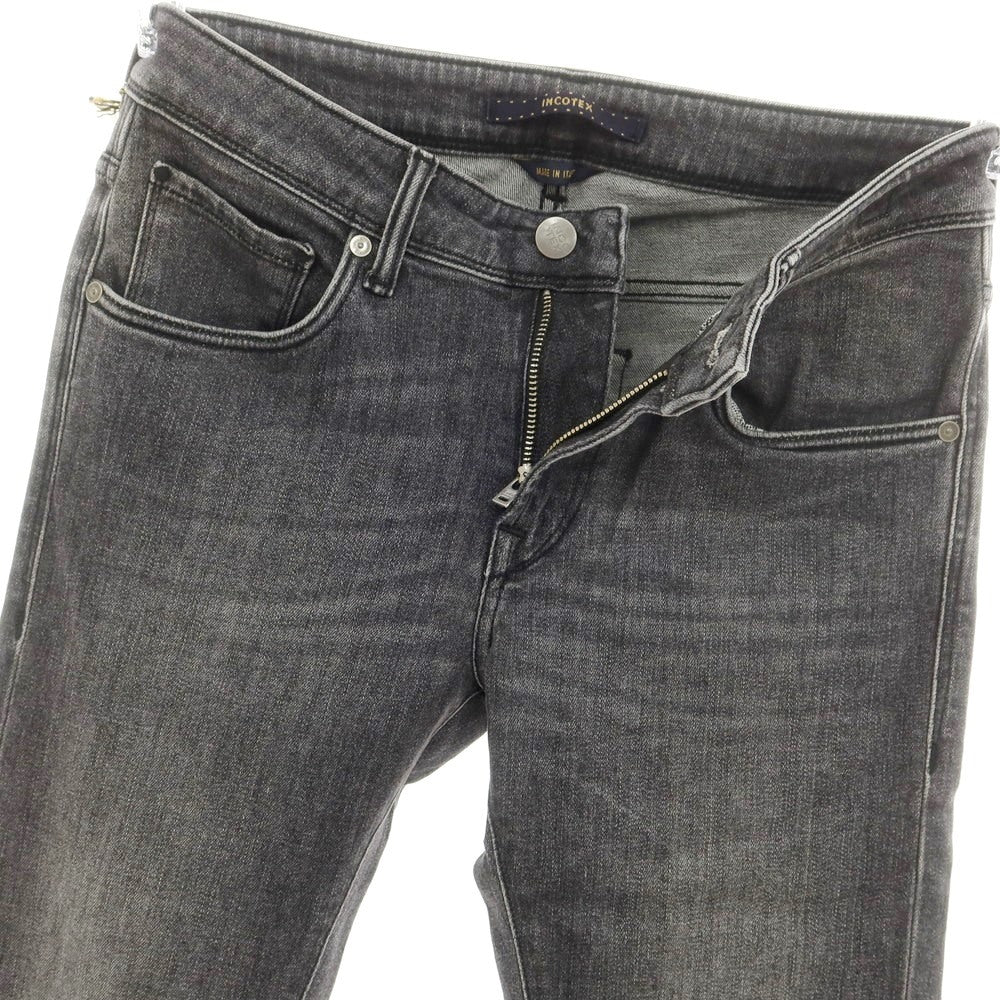 [New] INCOTEX BLUE DIVISION Slim Denim Pants Black (Gray) [30] [Condition Rank N] [Men&