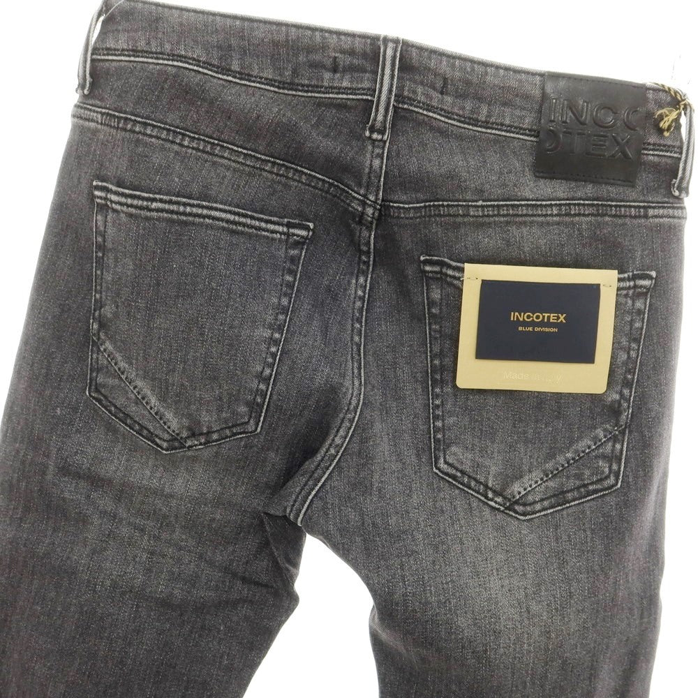[New] INCOTEX BLUE DIVISION Slim Denim Pants Black (Gray) [30] [Condition Rank N] [Men&
