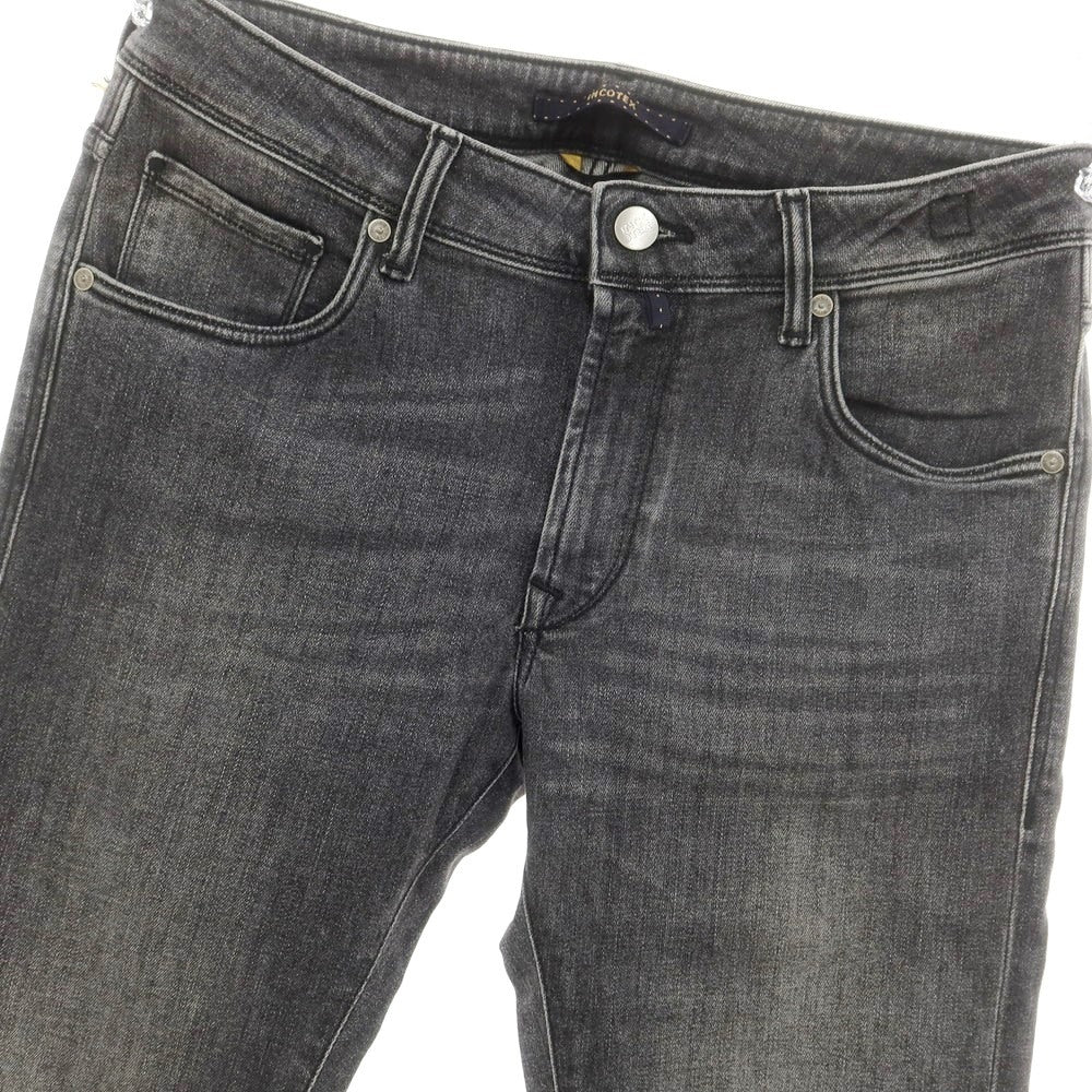 [New] INCOTEX BLUE DIVISION Slim Denim Pants Black (Gray) [32] [Condition Rank N] [Men&
