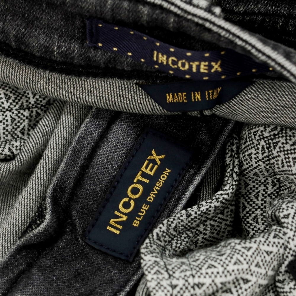 [New] INCOTEX BLUE DIVISION Slim Denim Pants Black (Gray) [32] [Condition Rank N] [Men&