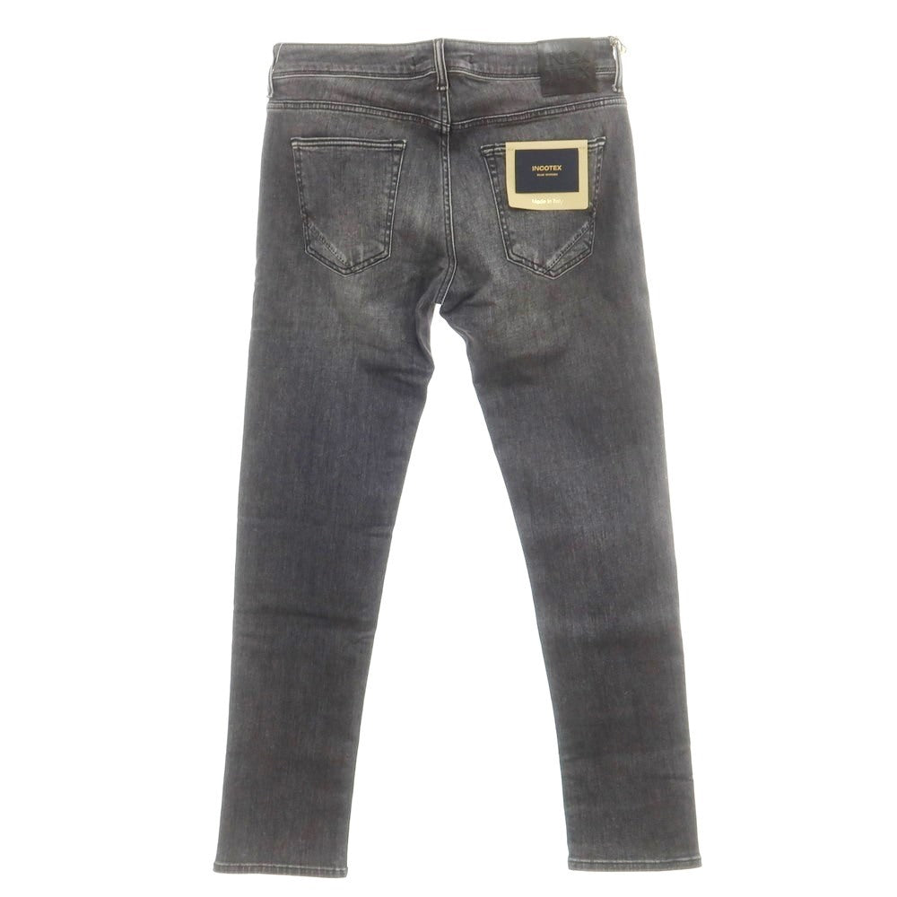 [New] INCOTEX BLUE DIVISION Slim Denim Pants Black (Gray) [33] [Condition Rank N] [Men&