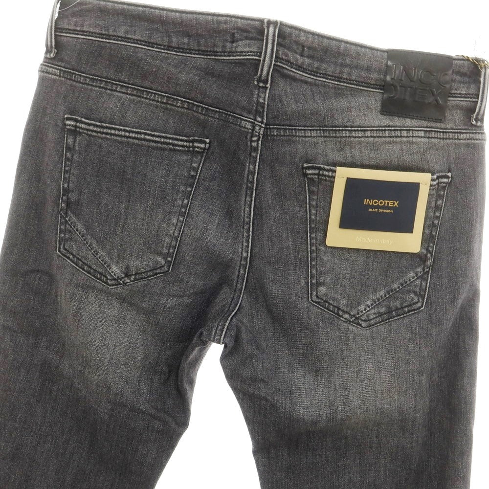 [New] INCOTEX BLUE DIVISION Slim Denim Pants Black (Gray) [34] [Condition Rank N] [Men&
