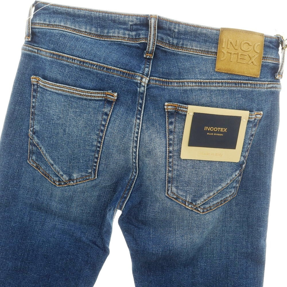 [New Outlet] INCOTEX BLUE DIVISION Slim Denim Pants Blue [30] [Condition Rank N-] [Men&