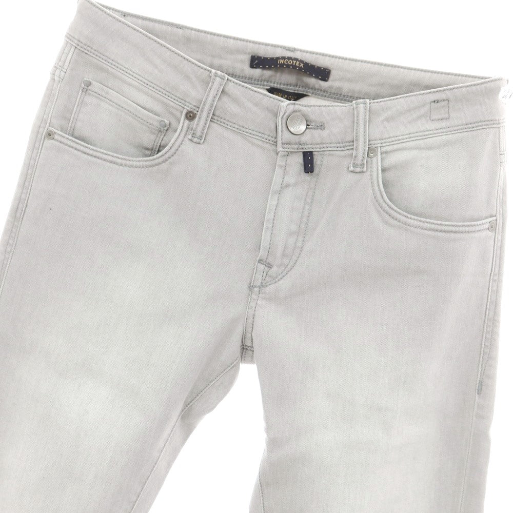 [New Outlet] INCOTEX BLUE DIVISION Slim Denim Pants Light Gray [31] [Condition Rank N-] [Men&