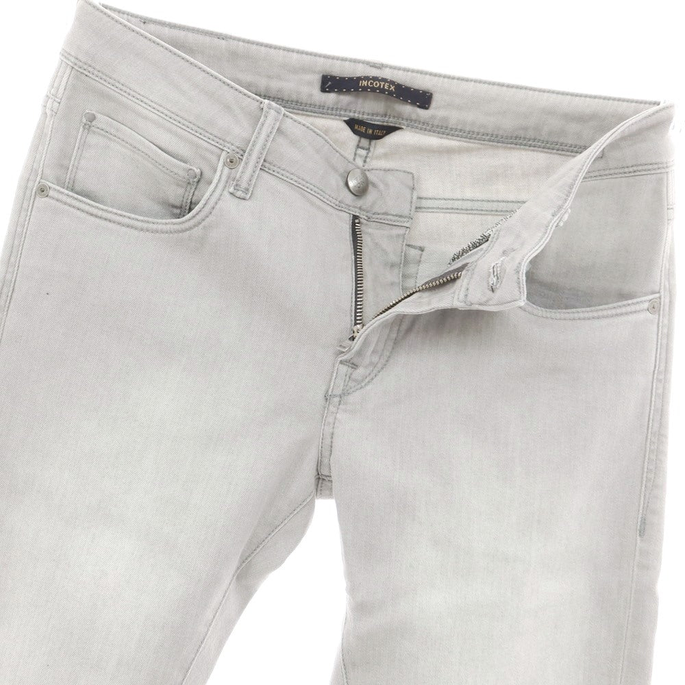 [New Outlet] INCOTEX BLUE DIVISION Slim Denim Pants Light Gray [31] [Condition Rank N-] [Men&