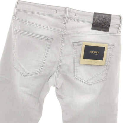 [New Outlet] INCOTEX BLUE DIVISION Slim Denim Pants Light Gray [31] [Condition Rank N-] [Men&