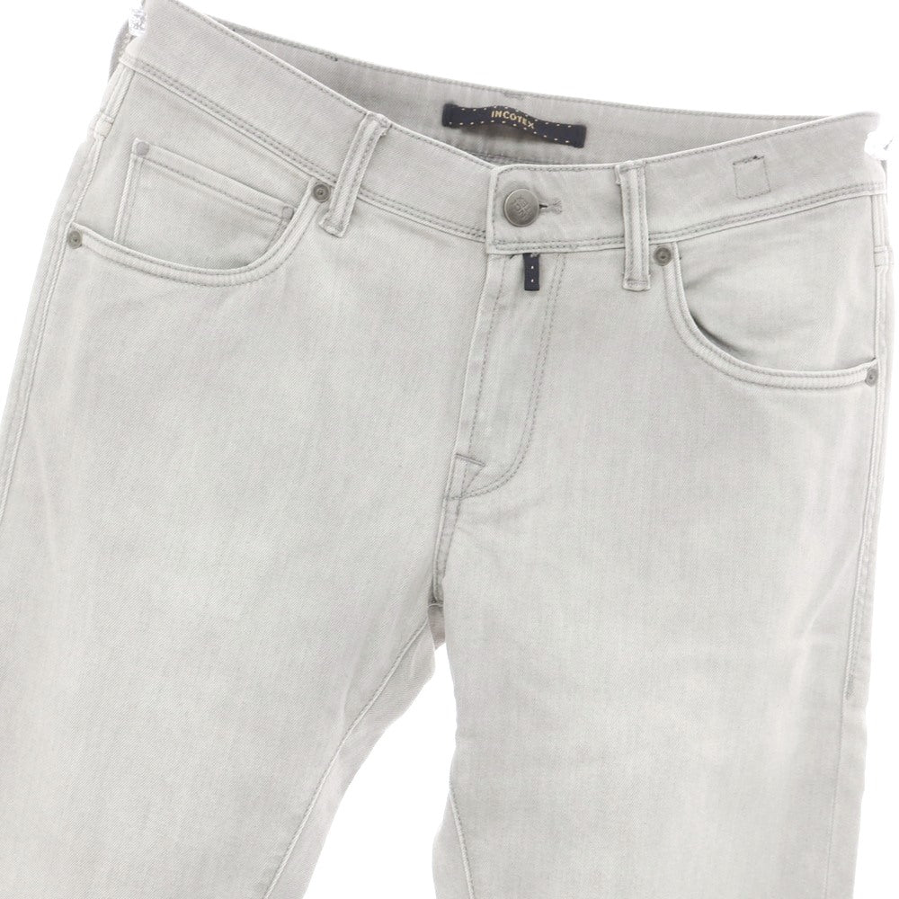 [New Outlet] INCOTEX BLUE DIVISION Slim Denim Pants Light Gray [31] [Condition Rank N-] [Men&