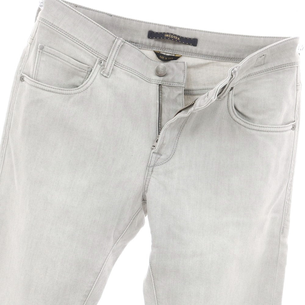[New Outlet] INCOTEX BLUE DIVISION Slim Denim Pants Light Gray [31] [Condition Rank N-] [Men&