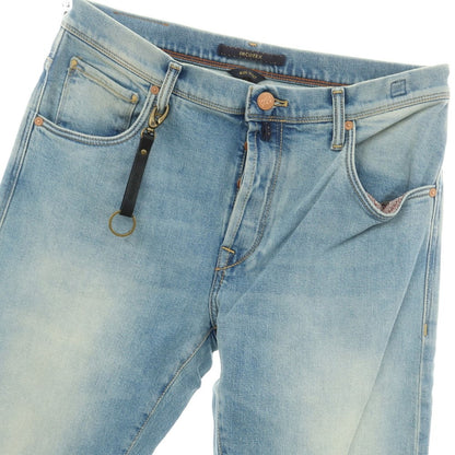 [New Outlet] INCOTEX BLUE DIVISION Tapered Stretch Denim Pants Jeans Blue [32] [Condition Rank N-] [Men&
