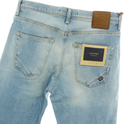 [New Outlet] INCOTEX BLUE DIVISION Tapered Stretch Denim Pants Jeans Blue [32] [Condition Rank N-] [Men&