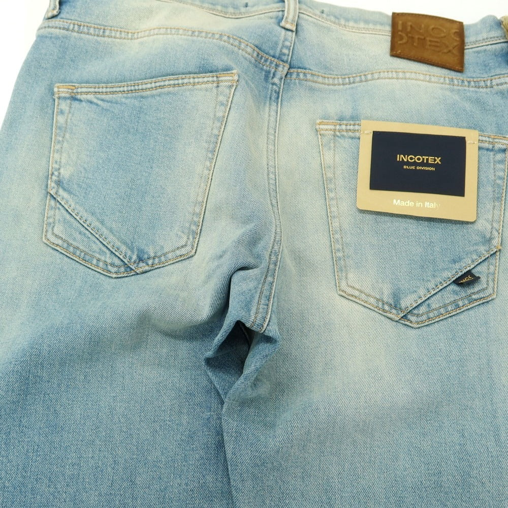 [New Outlet] INCOTEX BLUE DIVISION Tapered Stretch Denim Pants Jeans Blue [32] [Condition Rank N-] [Men&
