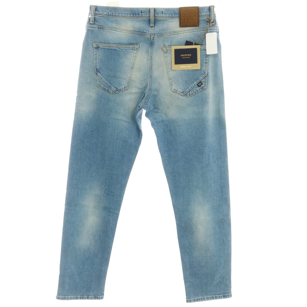 [New Outlet] INCOTEX BLUE DIVISION Tapered Stretch Denim Pants Jeans Blue [33] [Condition Rank N-] [Men&