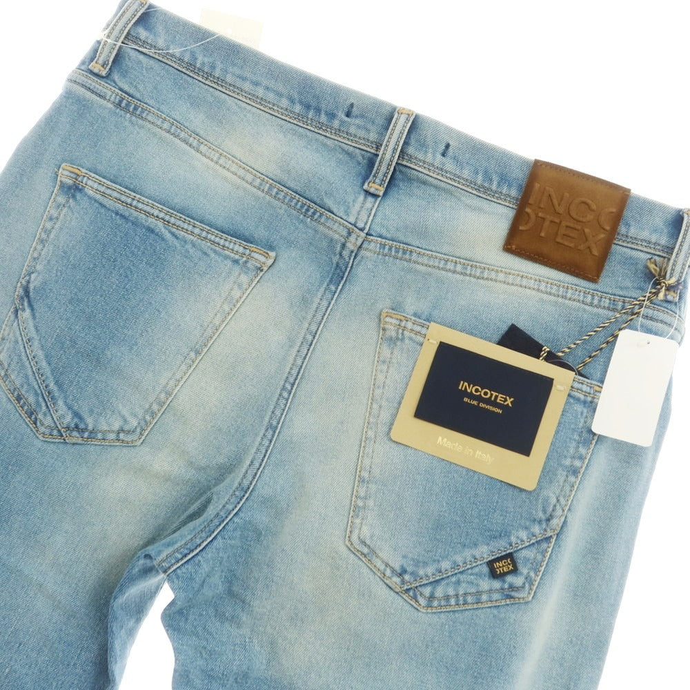 [New Outlet] INCOTEX BLUE DIVISION Tapered Stretch Denim Pants Jeans Blue [33] [Condition Rank N-] [Men&