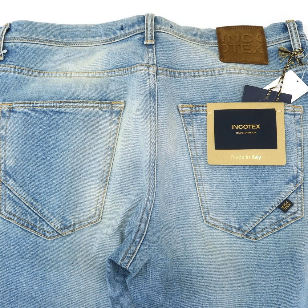 [New Outlet] INCOTEX BLUE DIVISION Tapered Stretch Denim Pants Jeans Blue [33] [Condition Rank N-] [Men&