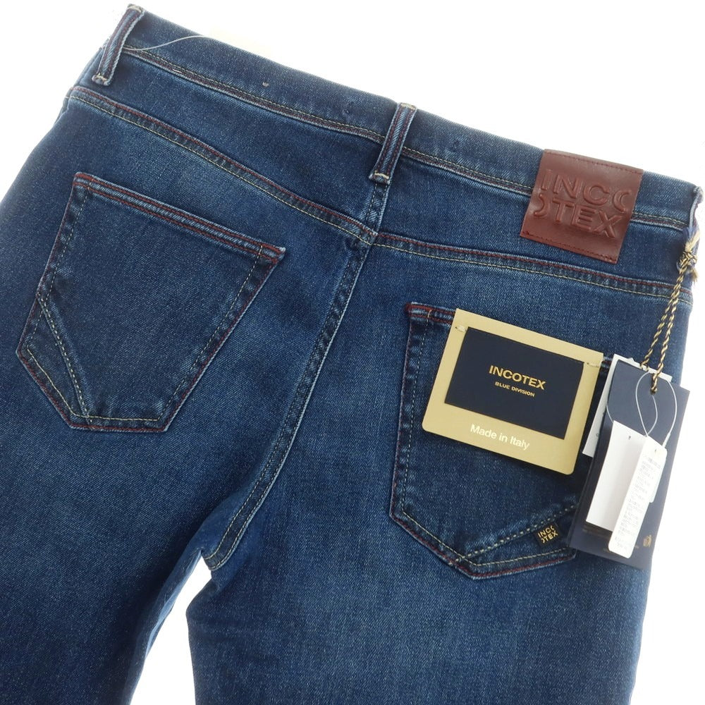 【SALE10％OFF/返品不可】【新品アウトレット】インコテックス ブルーディヴィジョン INCOTEX BLUE DIVISION Tapered ストレッチデニムパンツ ジーンズ ネイビー【 33 】【 状態ランクN- 】【 メンズ 】