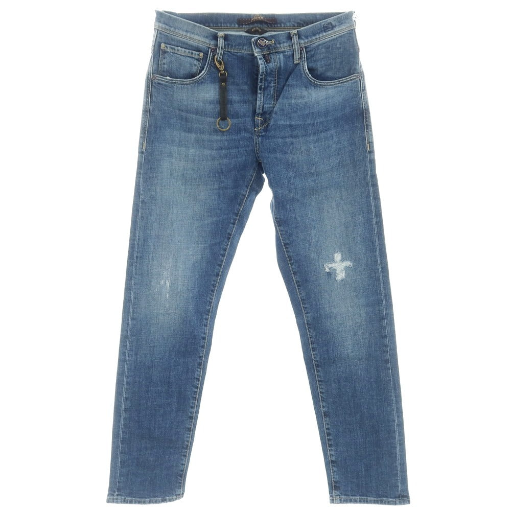 [New Outlet] INCOTEX BLUE DIVISION Tapered Repaired Stretch Denim Pants Jeans Blue [31] [Condition Rank N-] [Men&