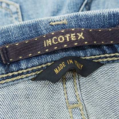 [New Outlet] INCOTEX BLUE DIVISION Tapered Repaired Stretch Denim Pants Jeans Blue [31] [Condition Rank N-] [Men&