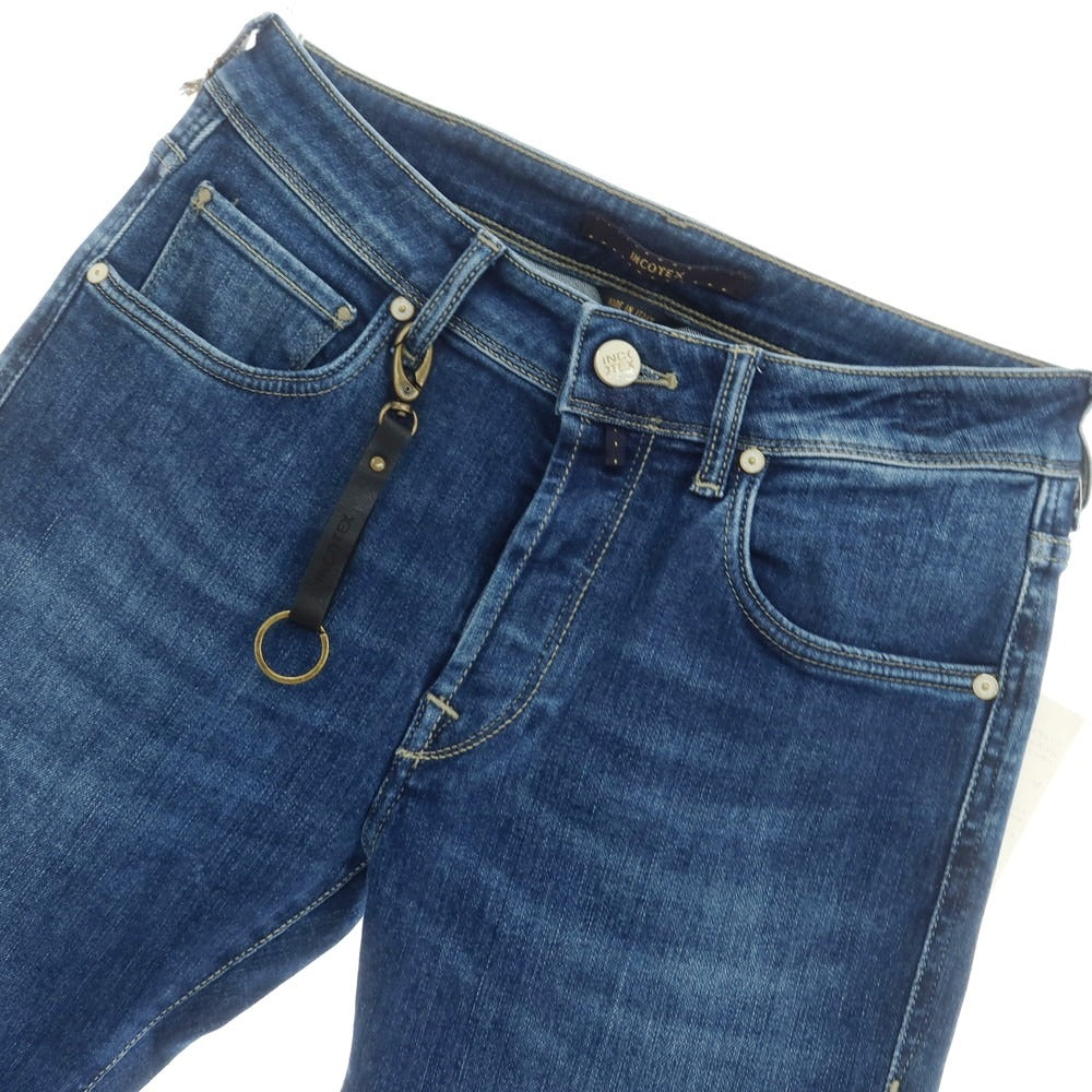 [New Outlet] INCOTEX BLUE DIVISION Slim Stretch Denim Pants Jeans Blue [30] [Condition Rank N-] [Men&