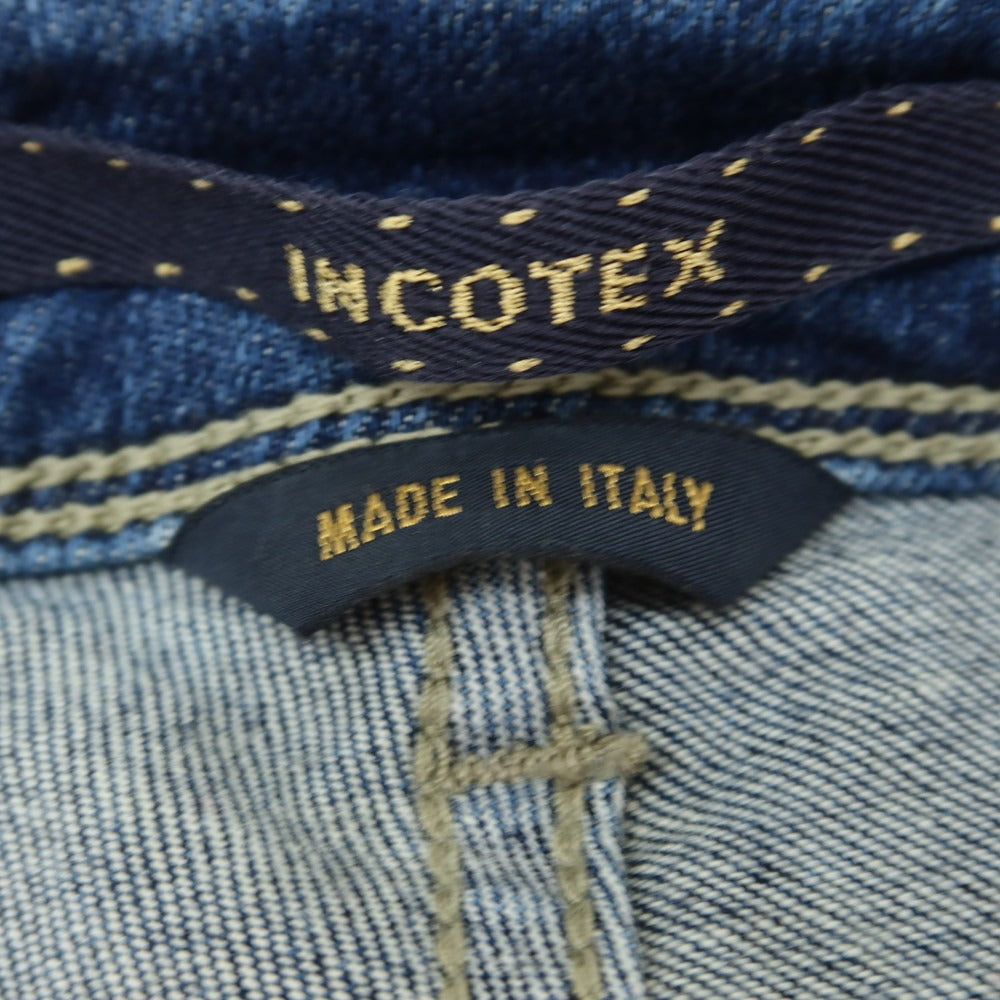 [New Outlet] INCOTEX BLUE DIVISION Slim Stretch Denim Pants Jeans Blue [32] [Condition Rank N-] [Men&