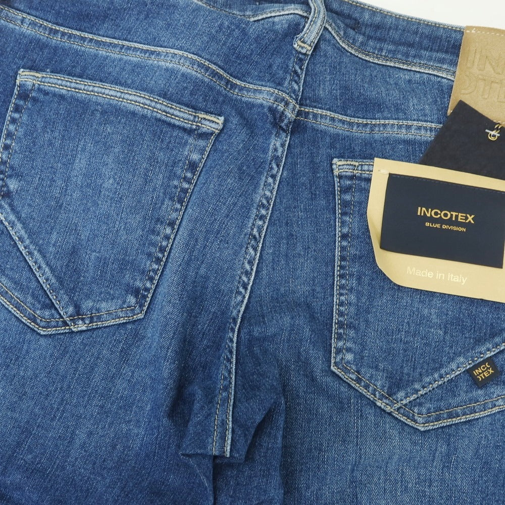 [New Outlet] INCOTEX BLUE DIVISION Slim Stretch Denim Pants Jeans Blue [32] [Condition Rank N-] [Men&