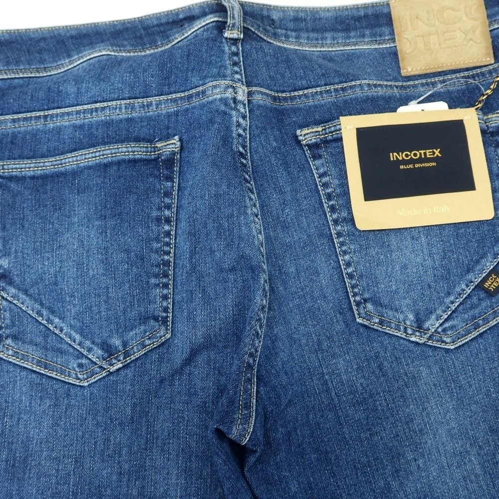 [New Outlet] INCOTEX BLUE DIVISION Slim Stretch Denim Pants Jeans Blue [34] [Condition Rank N-] [Men&