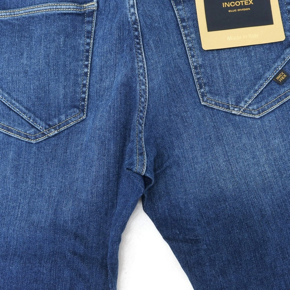 [New Outlet] INCOTEX BLUE DIVISION Slim Stretch Denim Pants Jeans Blue [35] [Condition Rank N-] [Men&