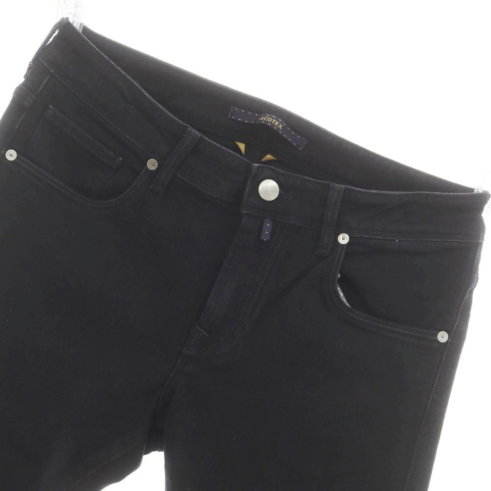 [New] INCOTEX BLUE DIVISION Slim Denim Pants Black [31] [Condition Rank N] [Men&