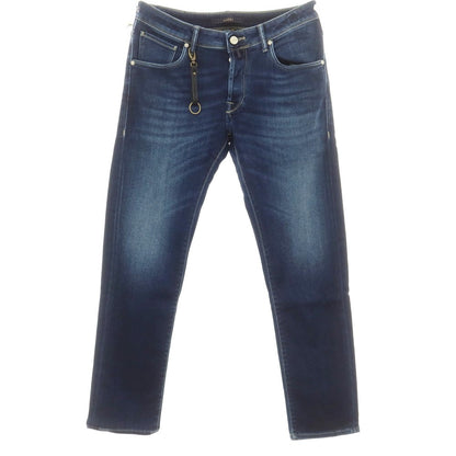 [New Outlet] INCOTEX BLUE DIVISION Slim Denim Pants Navy [33] [Condition Rank N-] [Men&