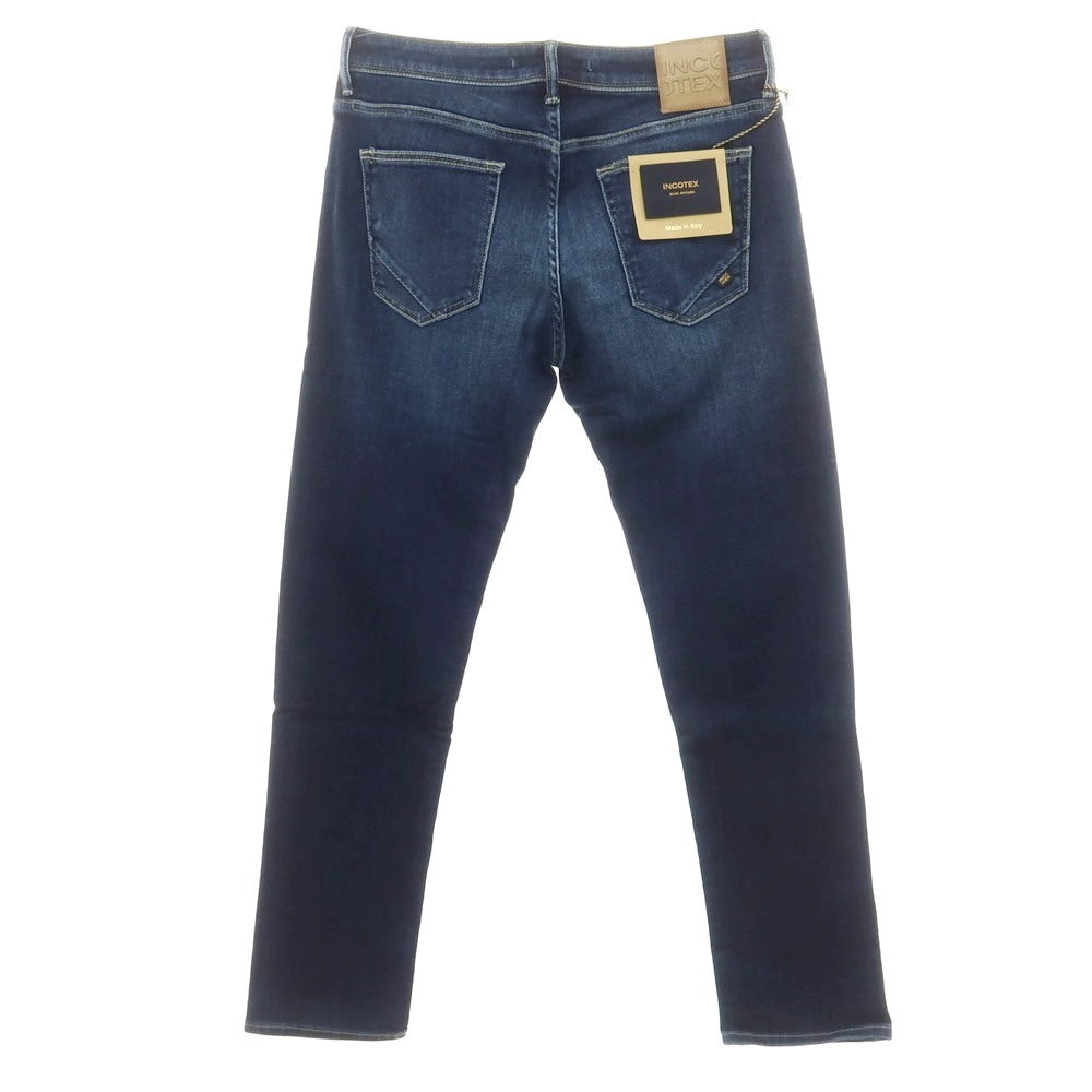 [New Outlet] INCOTEX BLUE DIVISION Slim Denim Pants Navy [33] [Condition Rank N-] [Men&