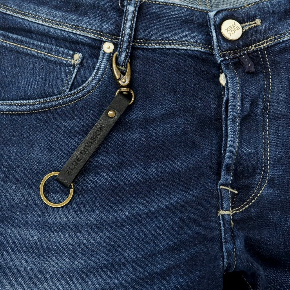 [New Outlet] INCOTEX BLUE DIVISION Slim Denim Pants Navy [33] [Condition Rank N-] [Men&