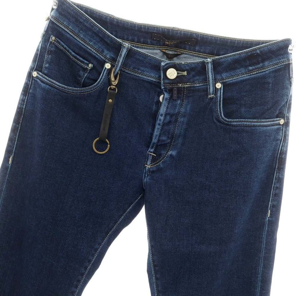 [New] INCOTEX BLUE DIVISION Slim Denim Pants Navy [33] [Condition Rank N] [Men&