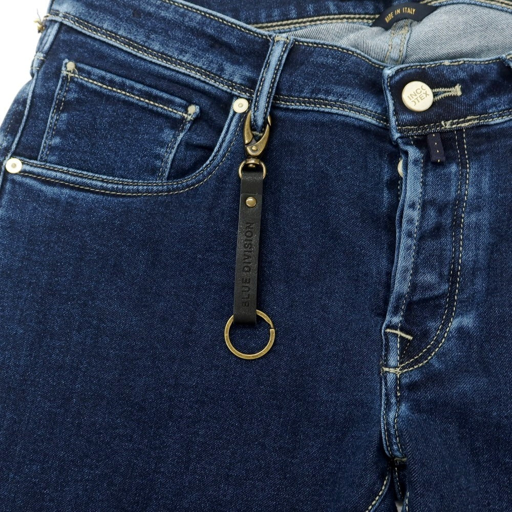 [New] INCOTEX BLUE DIVISION Slim Denim Pants Navy [33] [Condition Rank N] [Men&