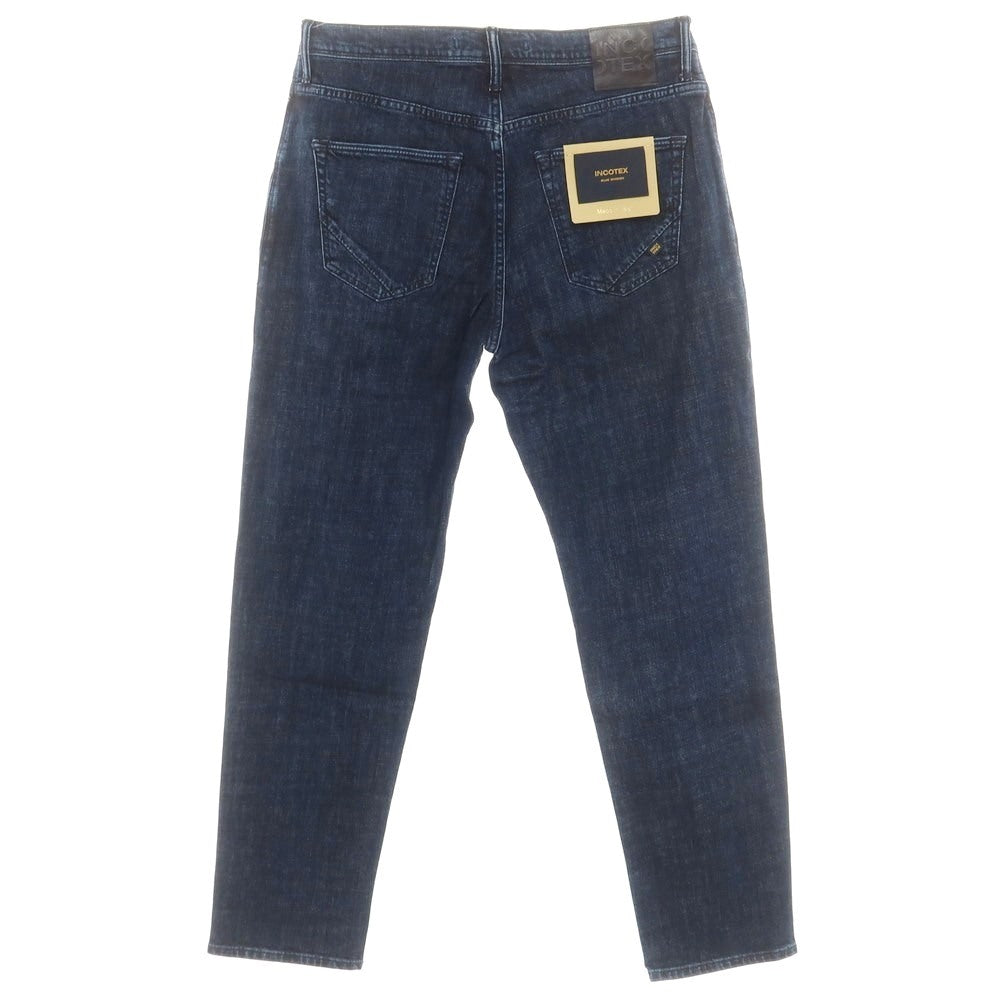 [New] INCOTEX BLUE DIVISION Tapered Denim Pants Navy [33] [Condition Rank N] [Men&