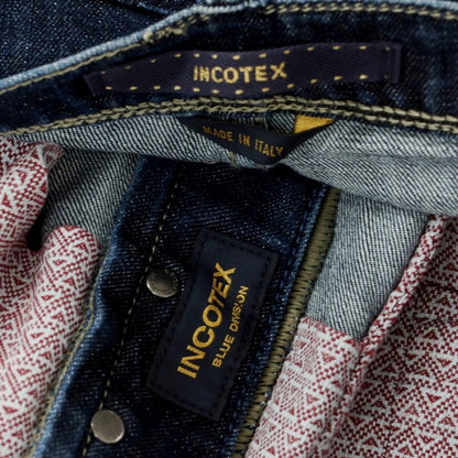 [New] INCOTEX BLUE DIVISION Tapered Denim Pants Navy [33] [Condition Rank N] [Men&