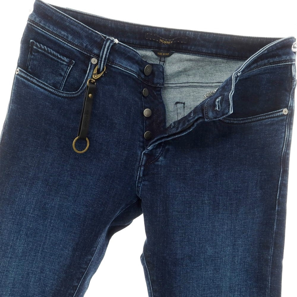 [New] INCOTEX BLUE DIVISION Slim Denim Pants Navy [33] [Condition Rank N] [Men&