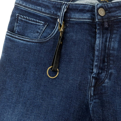 [New] INCOTEX BLUE DIVISION Slim Denim Pants Navy [33] [Condition Rank N] [Men&