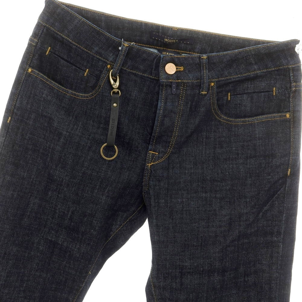 [New Outlet] INCOTEX BLUE DIVISION Slim Denim Pants Navy [33] [Condition Rank N-] [Men&