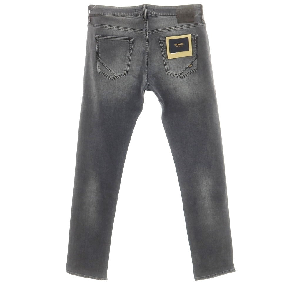 [New] INCOTEX BLUE DIVISION Slim Denim Pants Black (Gray) [33] [Condition Rank N] [Men&