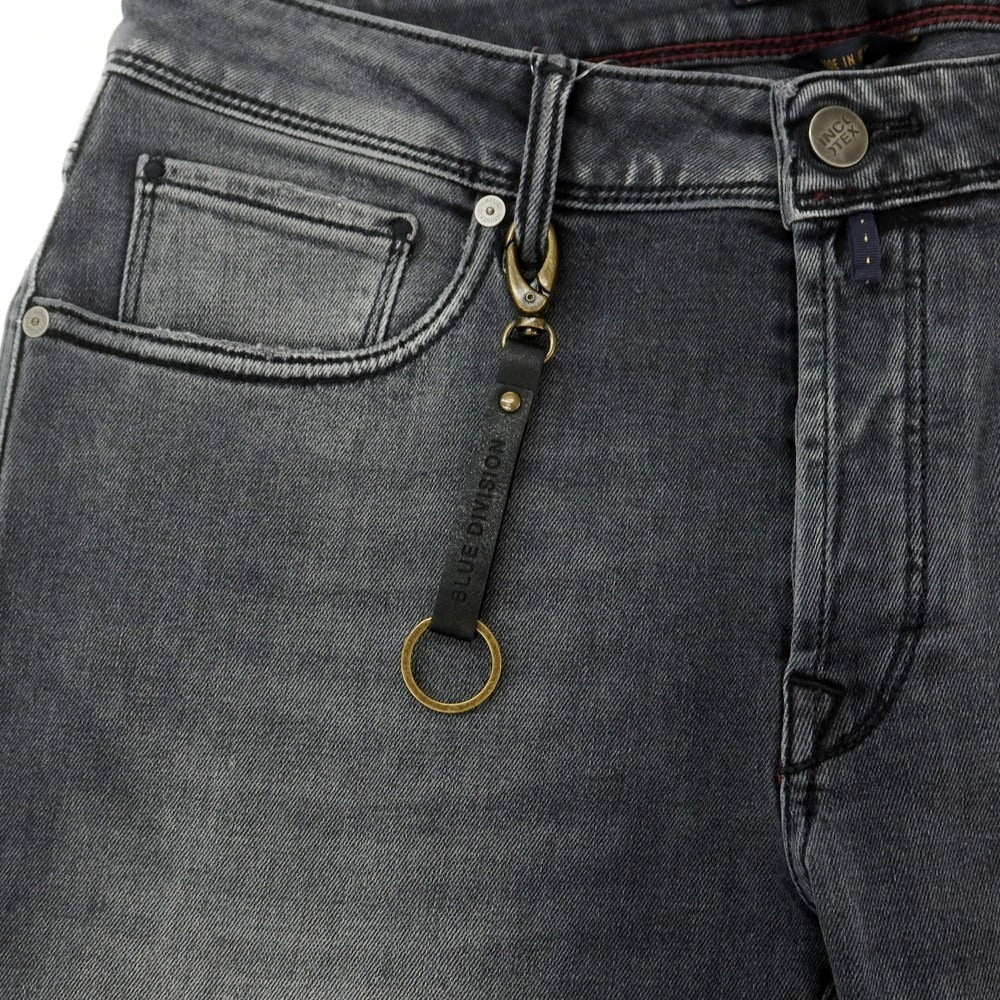 [New] INCOTEX BLUE DIVISION Slim Denim Pants Black (Gray) [33] [Condition Rank N] [Men&