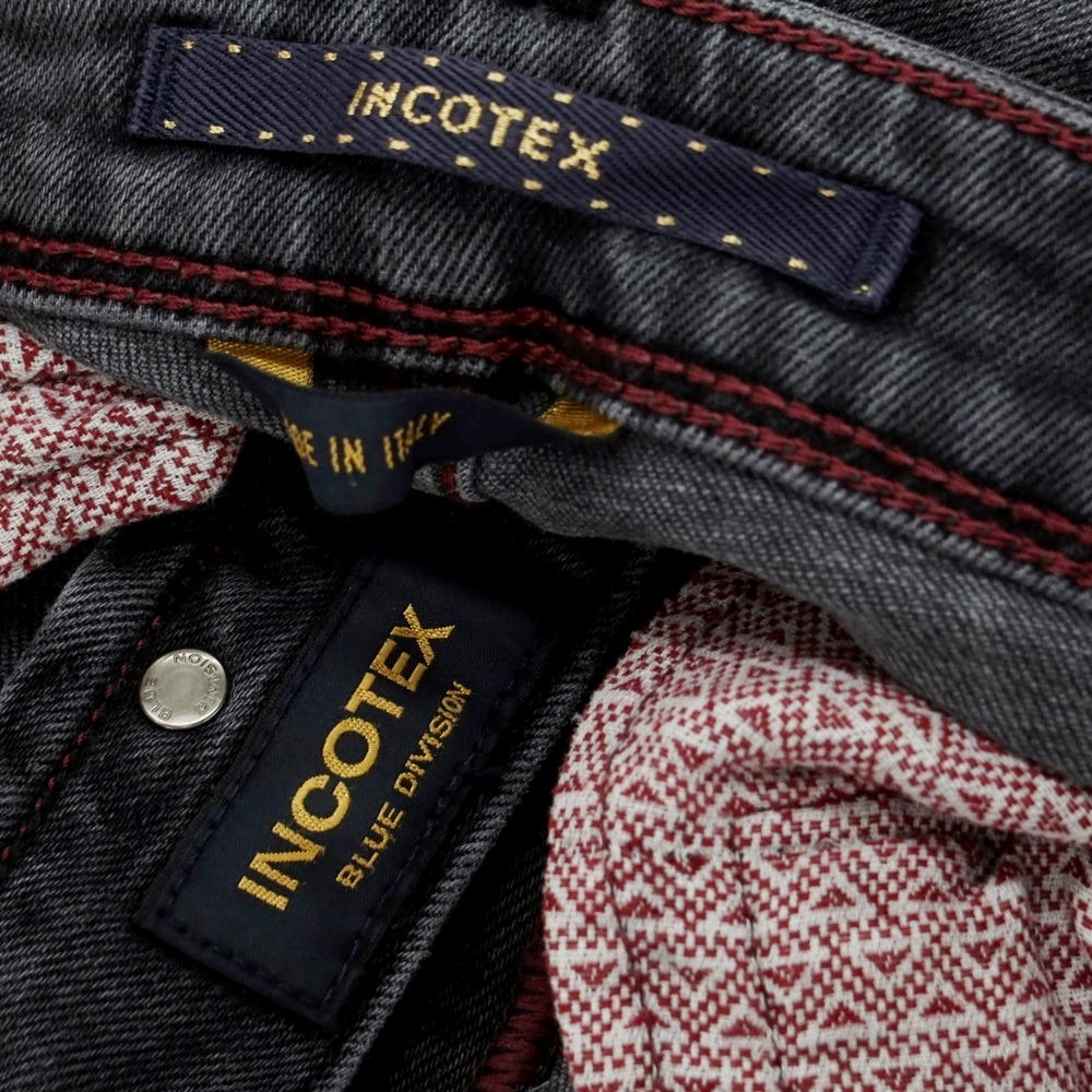 [New] INCOTEX BLUE DIVISION Slim Denim Pants Black (Gray) [33] [Condition Rank N] [Men&