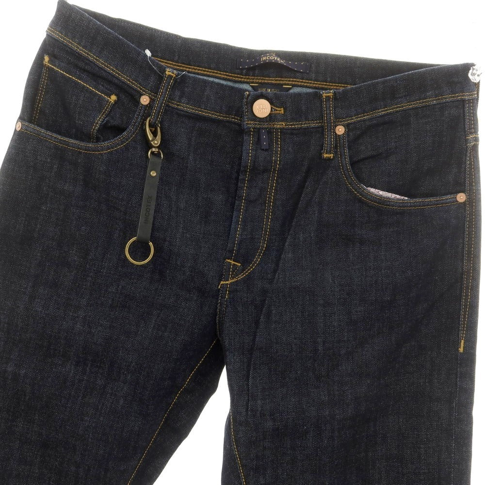 [New Outlet] INCOTEX BLUE DIVISION Tapered Denim Pants Navy [33] [Condition Rank N-] [Men&