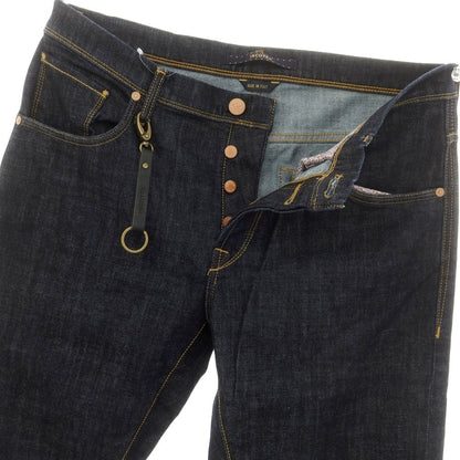 [New Outlet] INCOTEX BLUE DIVISION Tapered Denim Pants Navy [33] [Condition Rank N-] [Men&