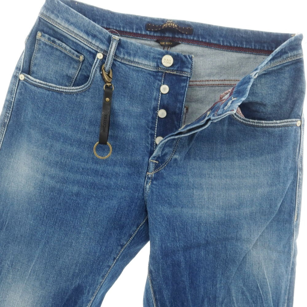 [New] INCOTEX BLUE DIVISION Tapered Denim Pants Blue [33] [Condition Rank N] [Men&