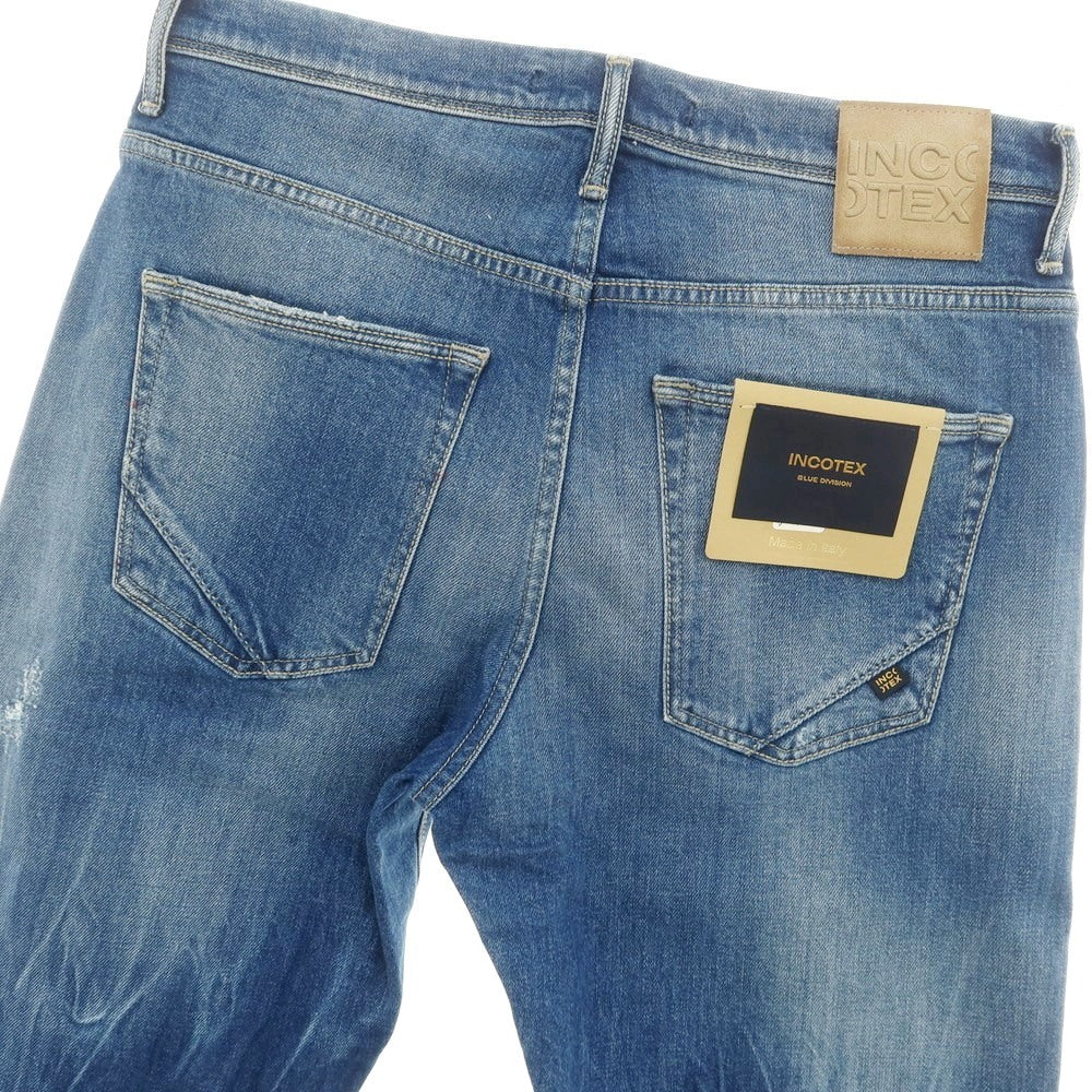 [New] INCOTEX BLUE DIVISION Tapered Denim Pants Blue [33] [Condition Rank N] [Men&